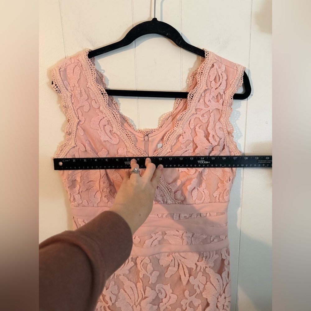 Joseph Ribkoff Pink Lace Dress, Size 10 - Picture 9 of 9